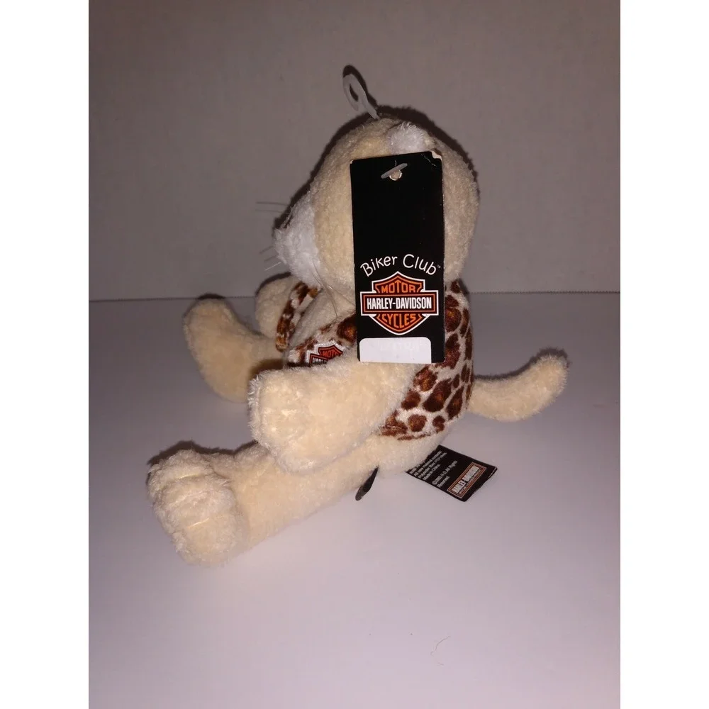 2003 Harley Davidson Ivory Lektra Biker Club Kitty Cat Plush With Tags 6